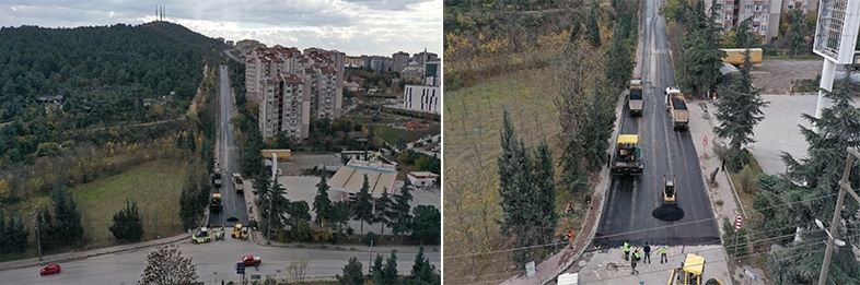 Kocaeli Gebze Dicle Caddesi’nde üstyapı çalışmaları tamamlandı