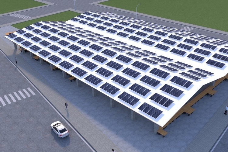 Düzce'de kapalı pazar yerinin çatısı güneş panelinden oluşacak.