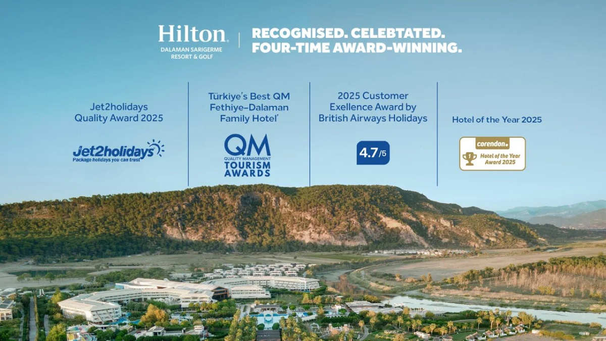 Hilton Dalaman Sarıgerme Resort & Golf’e  Uluslararası Ödül Yağdı