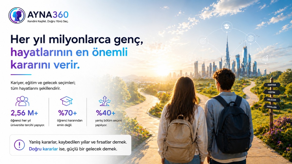 Türk girişimi olan AYNA360 Kariyer Pusulası, YKS öncesi canlıya alındı